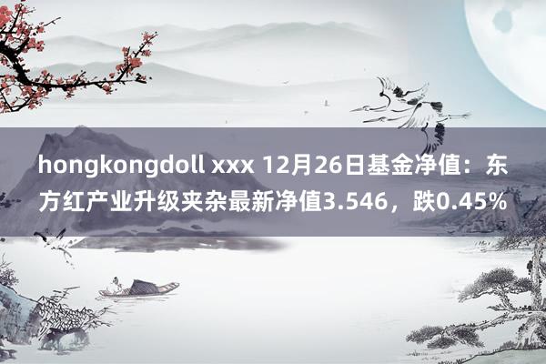 hongkongdoll xxx 12月26日基金净值：东方红产业升级夹杂最新净值3.546，跌0.45%
